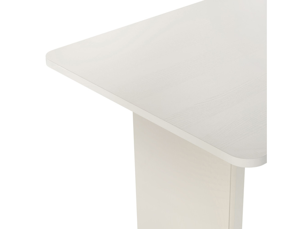 Tavolo da pranzo in legno "Linza" 180 x 90 x 75 cm - Legno bianco