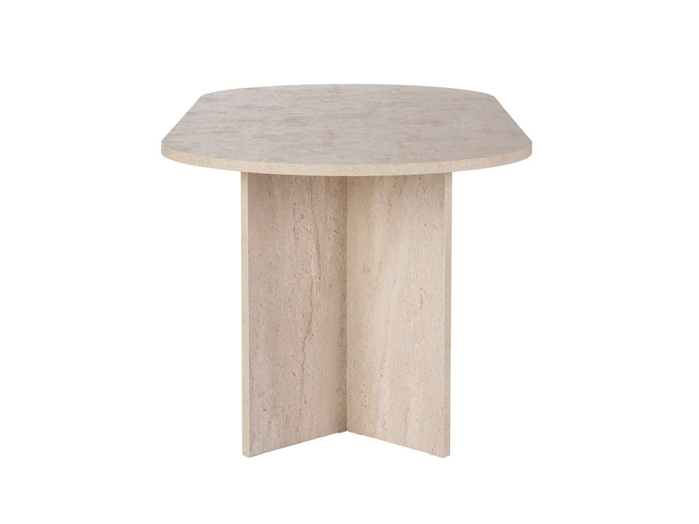 Tavolo da pranzo in legno "Sabella" 200 x 90 x 75 cm - Travertino