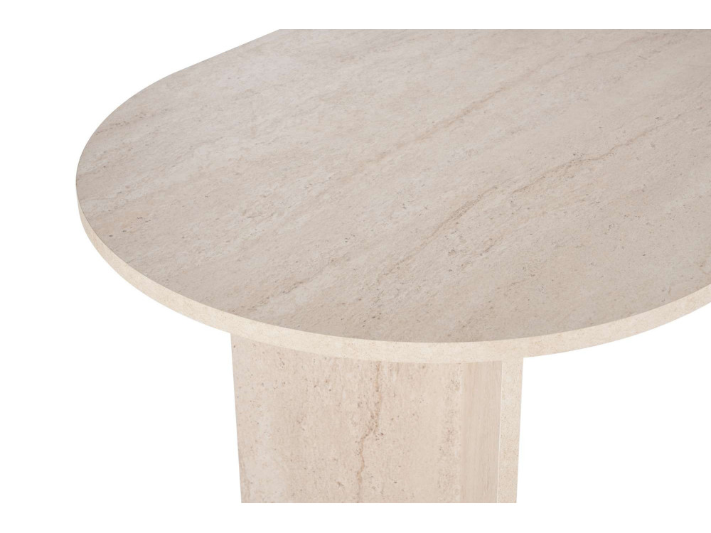 Tavolo da pranzo in legno "Sabella" 200 x 90 x 75 cm - Travertino