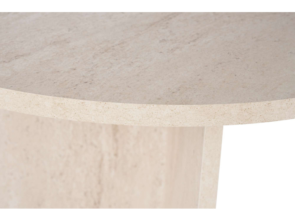 Tavolo da pranzo in legno "Sabella" 200 x 90 x 75 cm - Travertino