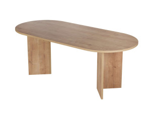 Tavolo da pranzo in legno "Sabella" 200 x 90 x 75 cm - Rovere zaffiro