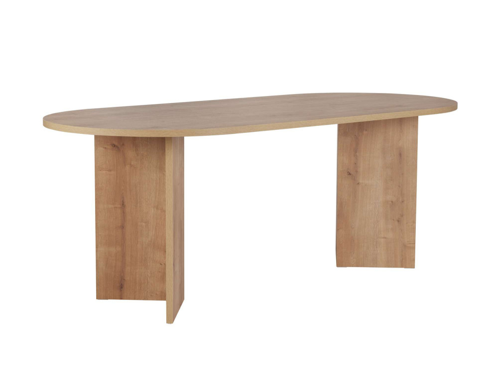Tavolo da pranzo in legno "Sabella" 200 x 90 x 75 cm - Rovere zaffiro