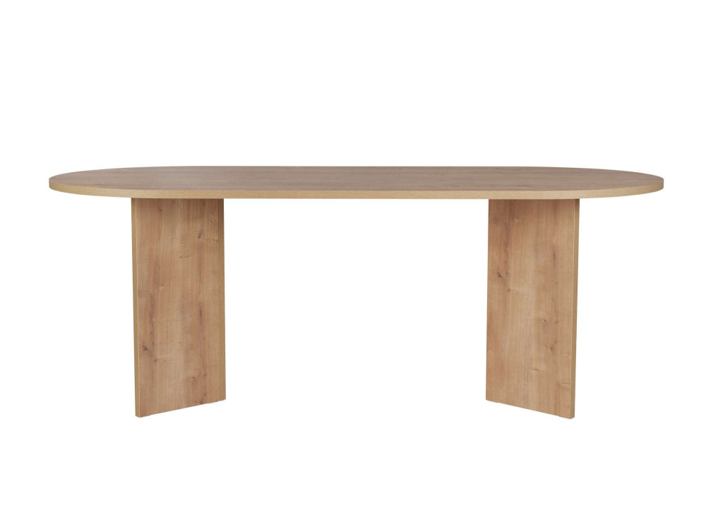 Tavolo da pranzo in legno "Sabella" 200 x 90 x 75 cm - Rovere zaffiro