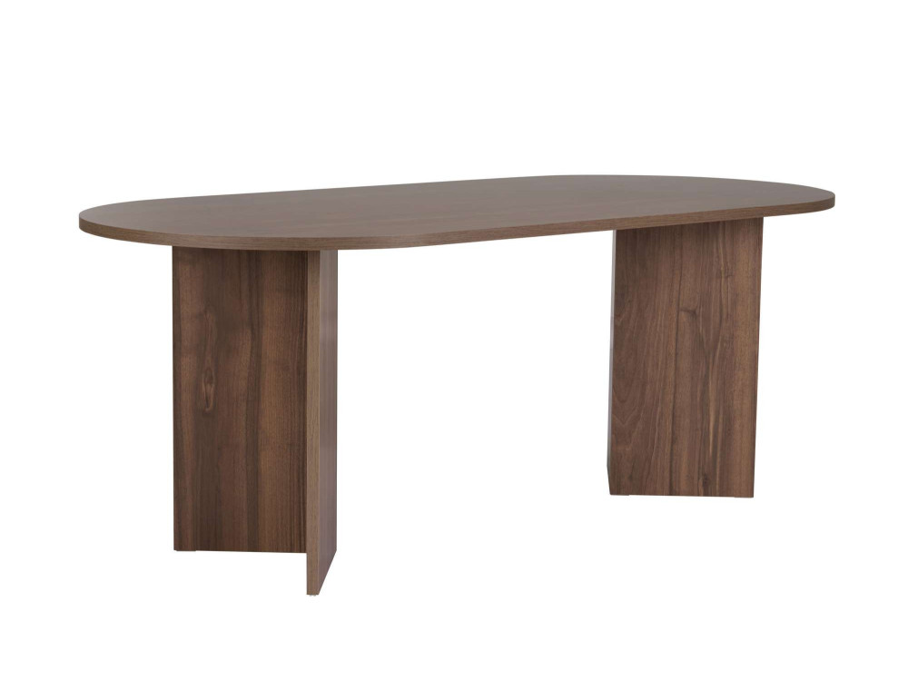 Tavolo da pranzo in legno "Sabella" 200 x 90 x 75 cm - Noce