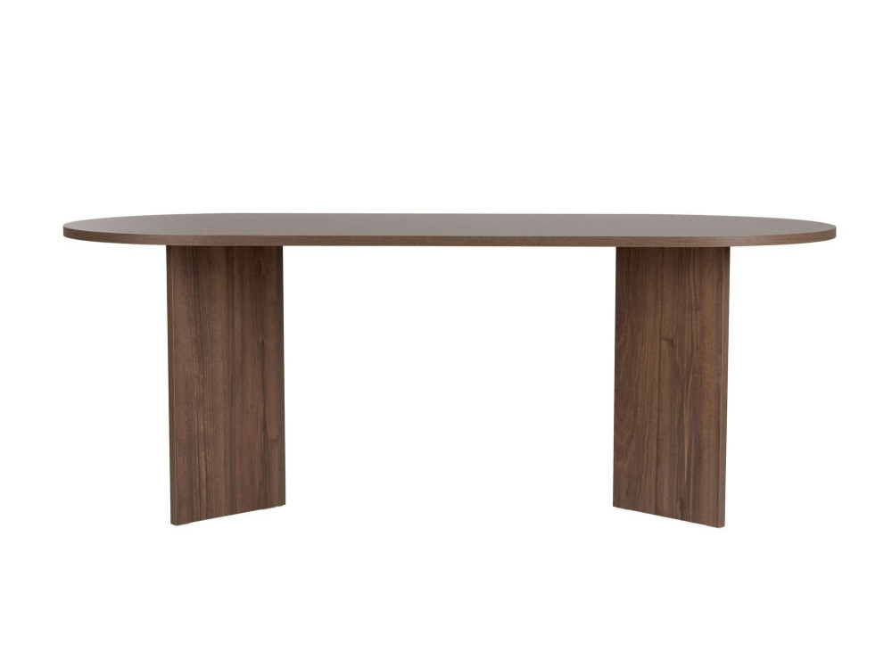 Tavolo da pranzo in legno "Sabella" 200 x 90 x 75 cm - Noce