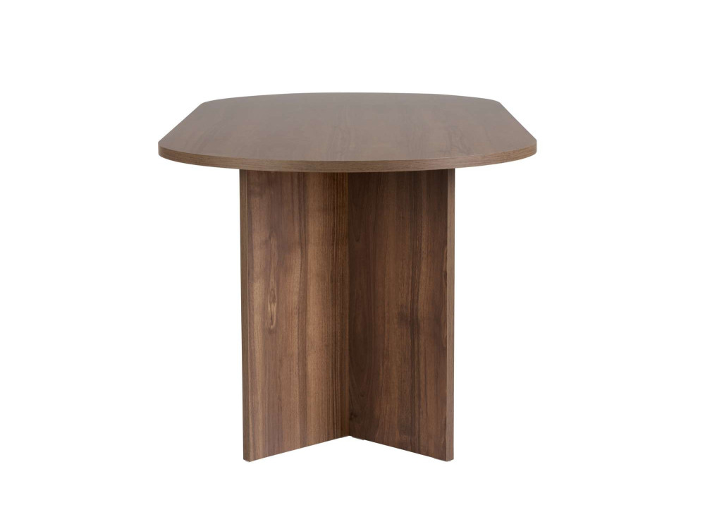 Tavolo da pranzo in legno "Sabella" 200 x 90 x 75 cm - Noce