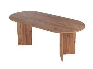 Tavolo da pranzo in legno "Sabella" 200 x 90 x 75 cm - Pino Atlantico