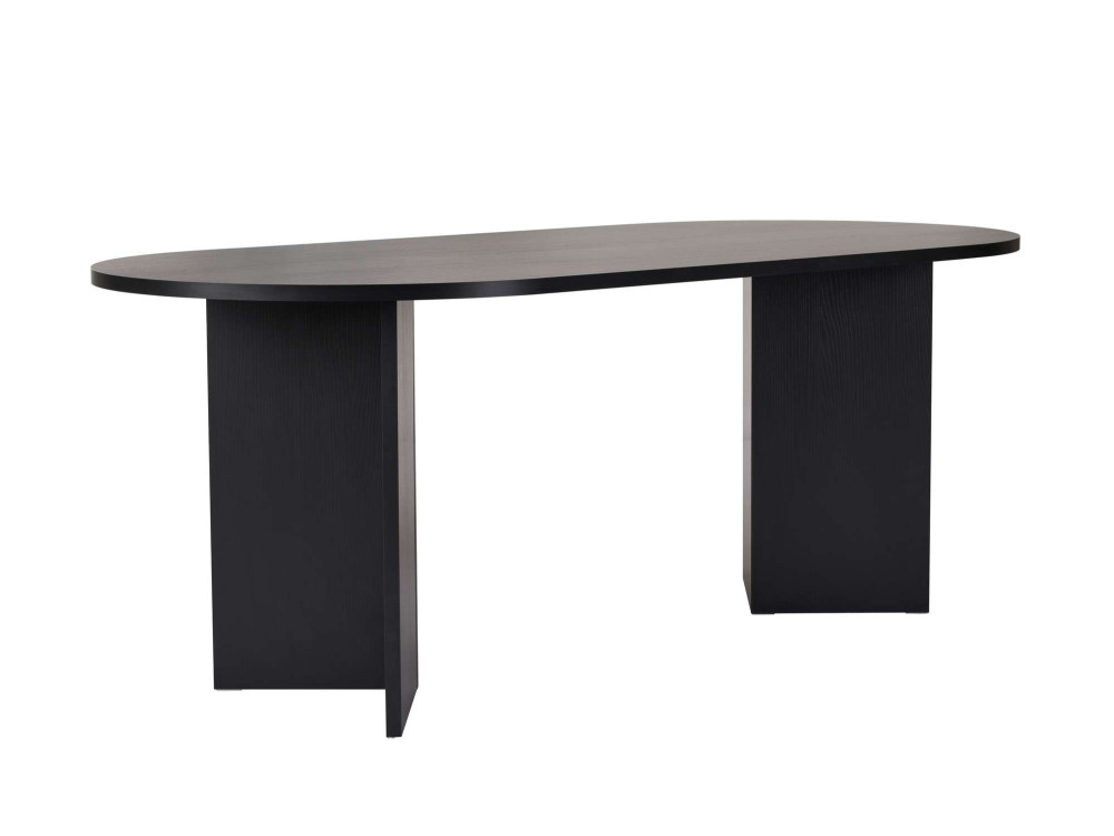 Tavolo da pranzo in legno "Sabella" 200 x 90 x 75 cm - Legno nero