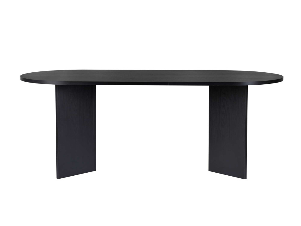 Tavolo da pranzo in legno "Sabella" 200 x 90 x 75 cm - Legno nero