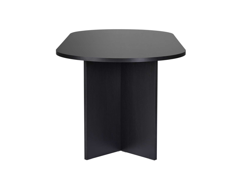 Tavolo da pranzo in legno "Sabella" 200 x 90 x 75 cm - Legno nero