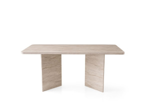 Tavolo da pranzo in legno "Lizzard" 180 x 90 x 77 cm - Travertino