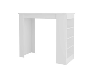 Tavolo bar in legno "Swallow" 117 x 54 x 101,8 cm - Bianco