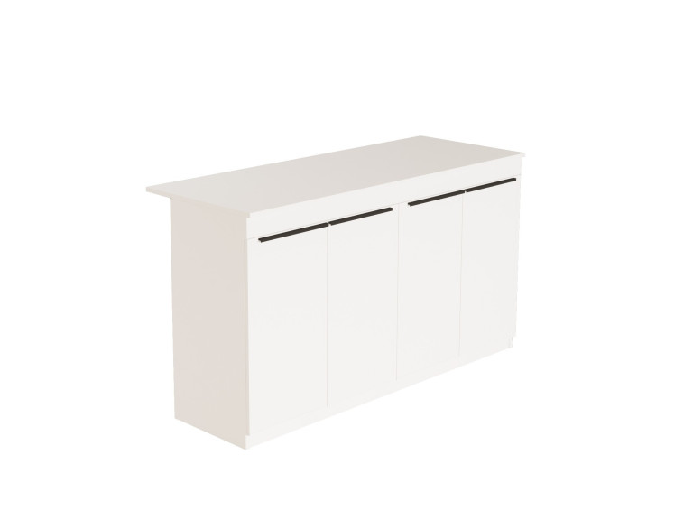 Tavolo da cucina in legno "Lark" - 160 x 60 x 90 cm - Bianco
