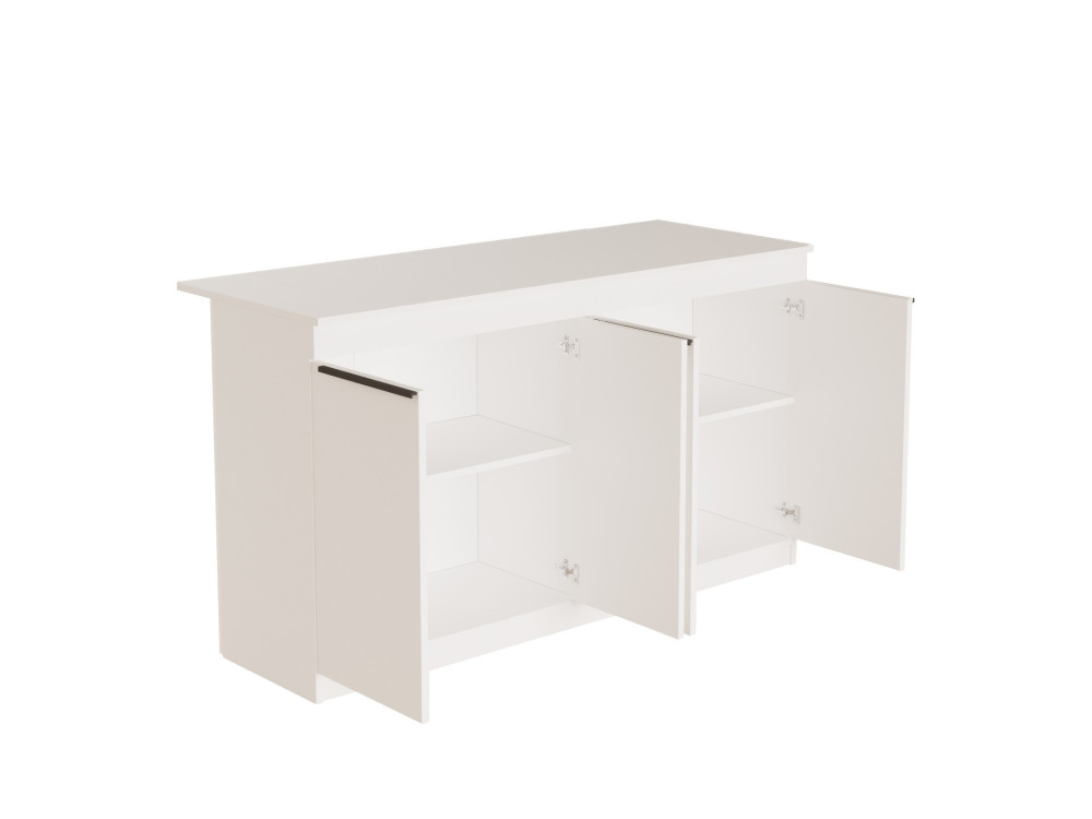 Tavolo da cucina in legno "Lark" - 160 x 60 x 90 cm - Bianco