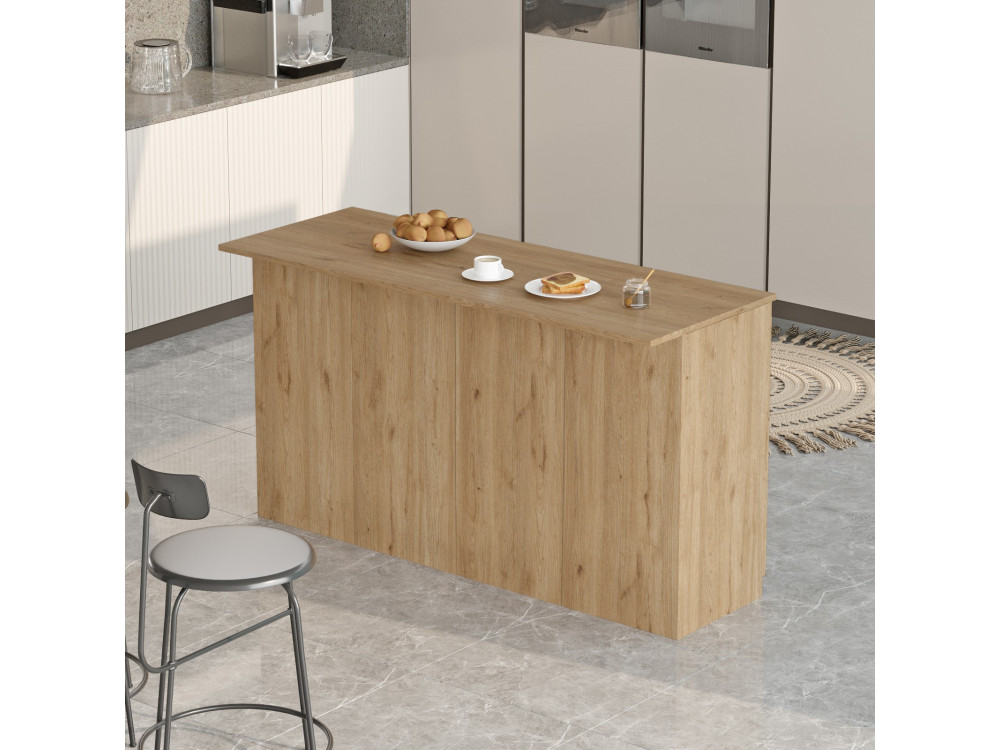 Tavolo da cucina in legno "Lark" - 160 x 60 x 90 cm - Marrone