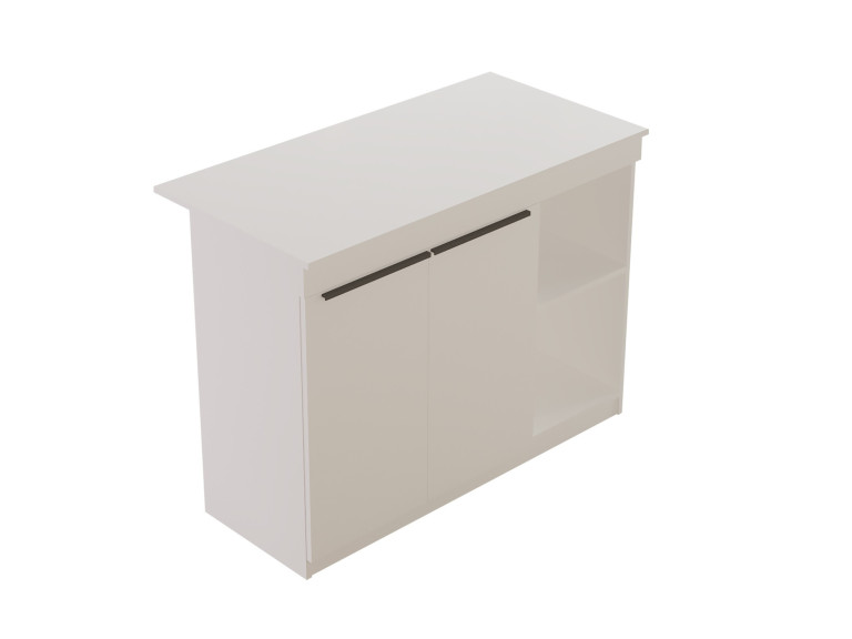 Tavolo da cucina in legno "Orlando" - 120 x 60 x 88 cm - Bianco