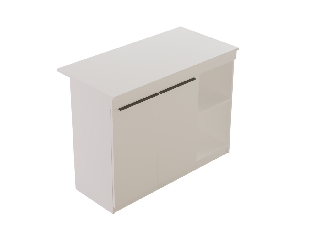 Tavolo da cucina in legno "Orlando" - 120 x 60 x 88 cm - Bianco