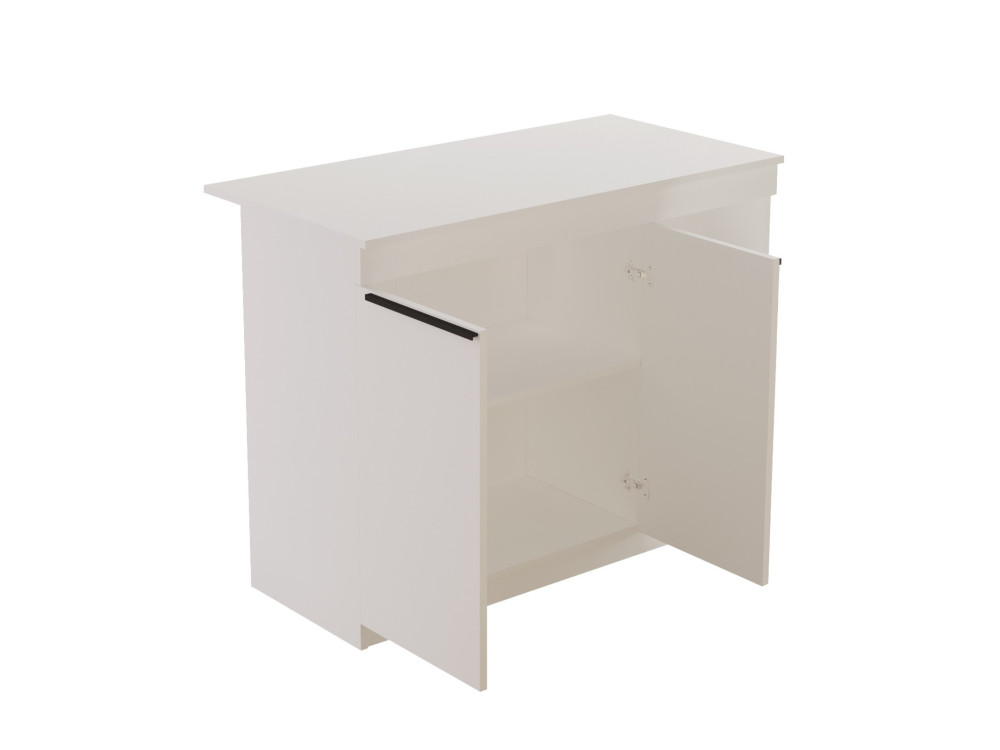 Tavolo da cucina in legno "Orlando" - 120 x 60 x 88 cm - Bianco
