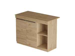 Tavolo da cucina in legno "Siven" - 120 x 60 x 88 cm - Marrone