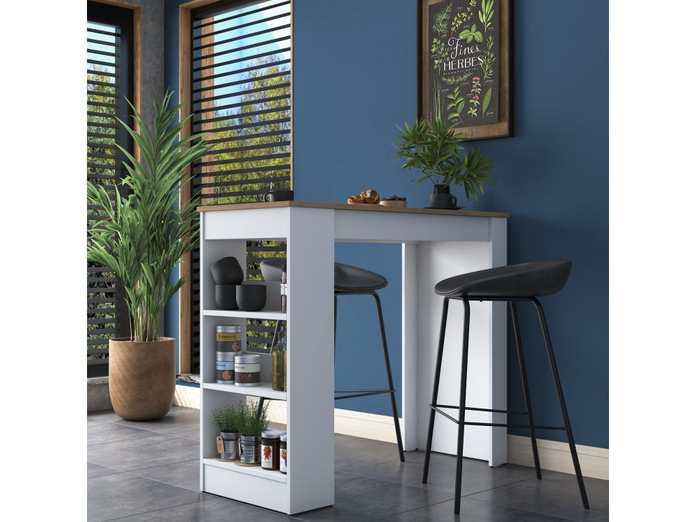 Tavolo da pranzo in legno "Juan" - 120 x 50 x 100 cm - Marrone