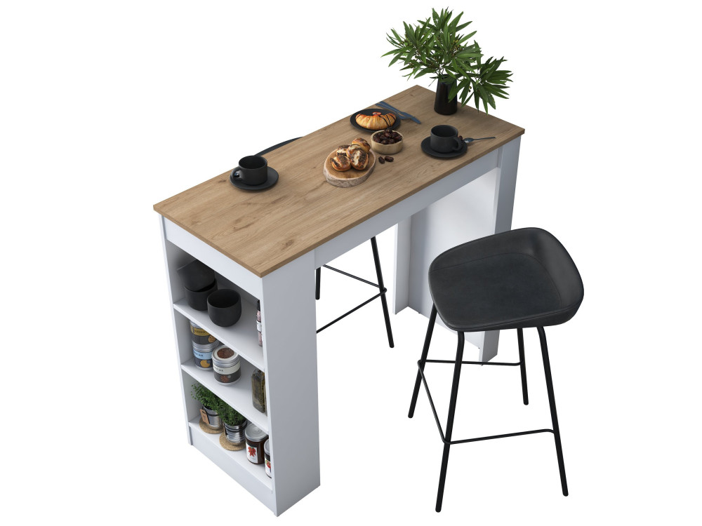 Tavolo da pranzo in legno "Juan" - 120 x 50 x 100 cm - Marrone