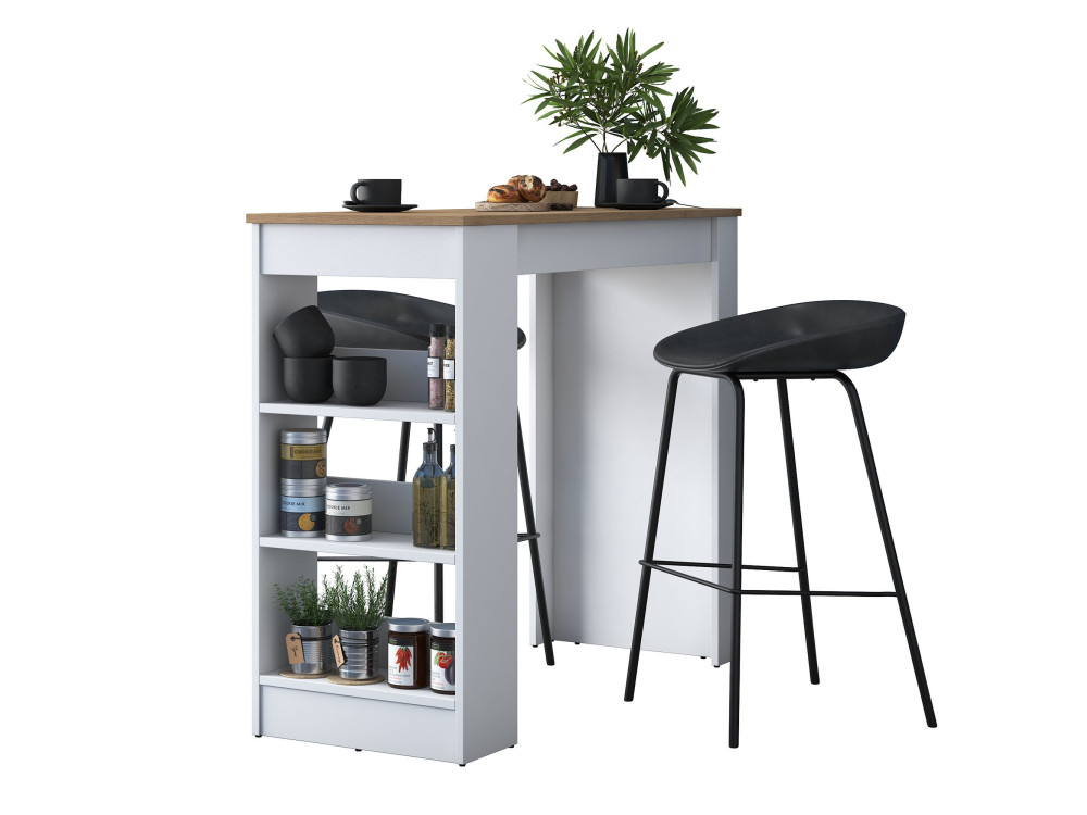 Tavolo da pranzo in legno "Juan" - 120 x 50 x 100 cm - Marrone