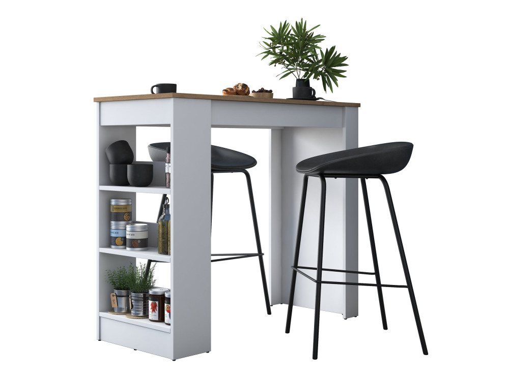 Tavolo da pranzo in legno "Juan" - 120 x 50 x 100 cm - Marrone