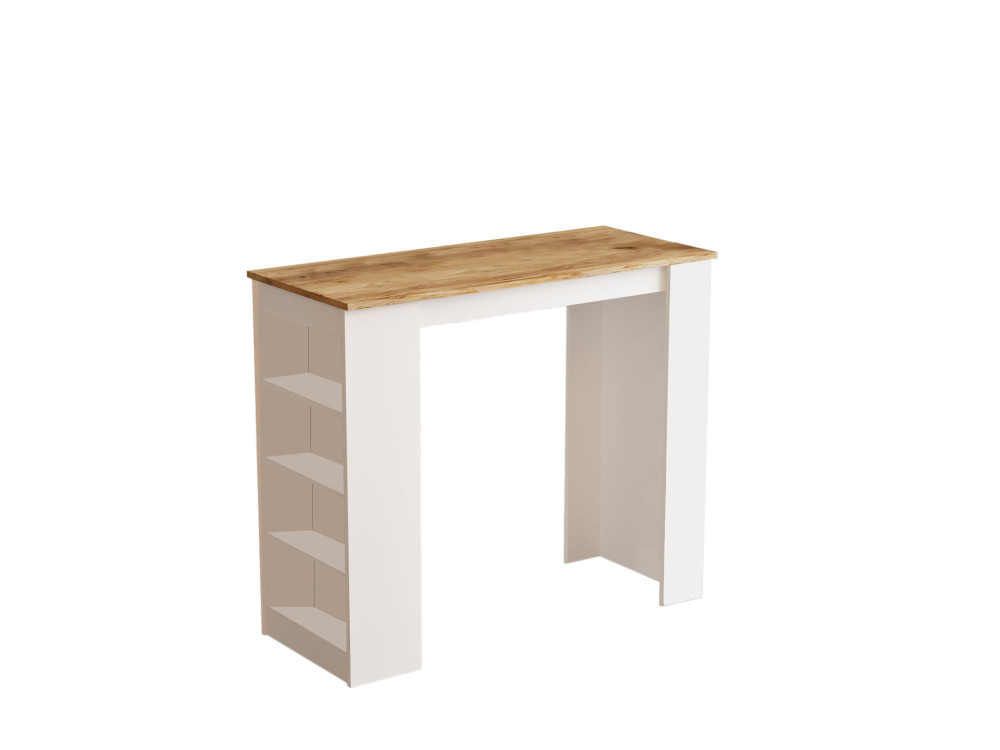 Tavolo da pranzo in legno "Setup" - 120 x 52 x 102 cm - Marrone