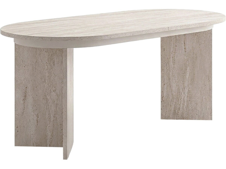 Tavolo da pranzo allungabile in legno 160/200 cm "Sorell" - 8 posti - Travertino