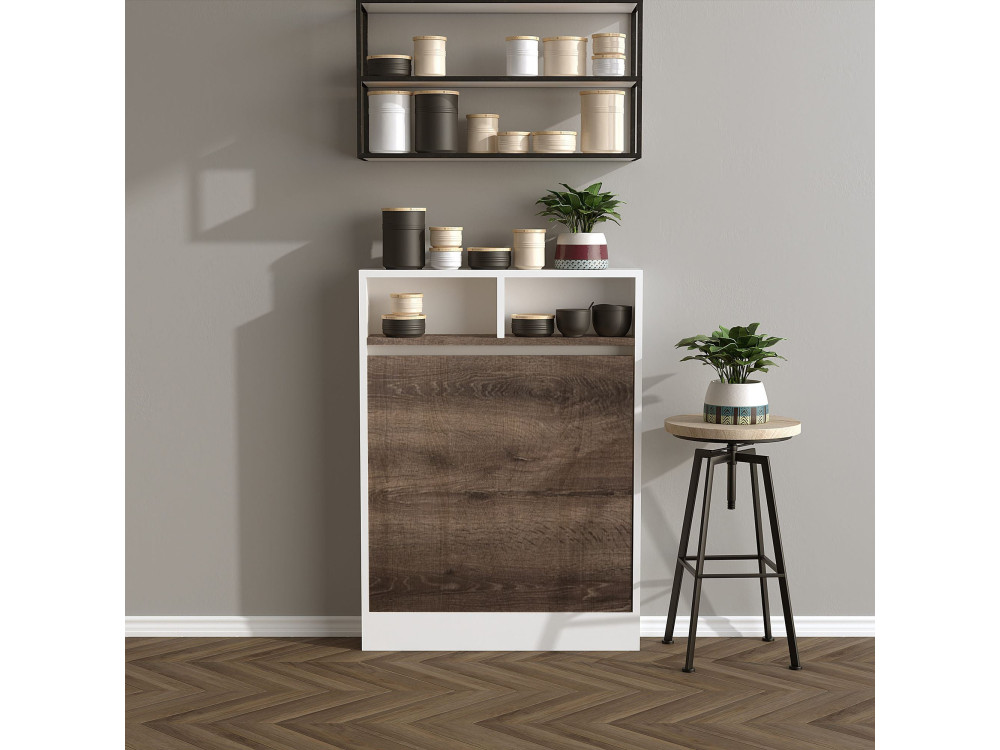 Tavolo da pranzo pieghevole in legno "Bracked" - 70 x 15 x 96 cm - Beige