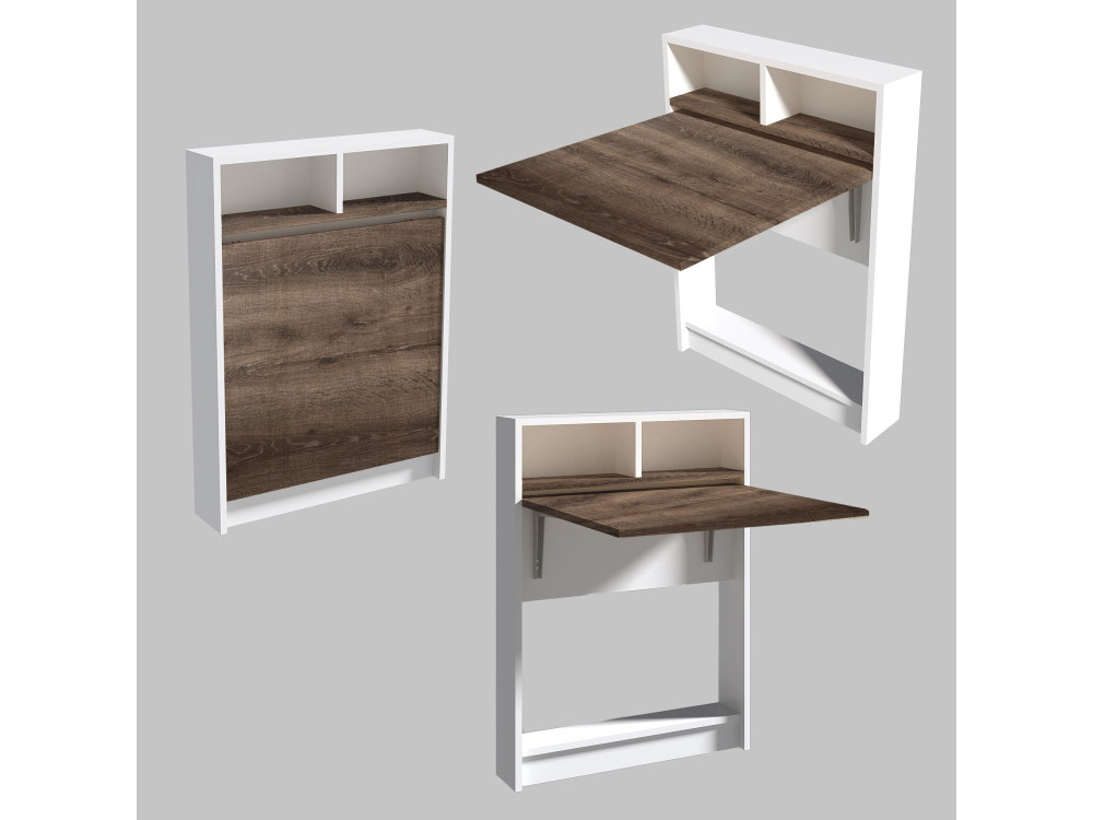 Tavolo da pranzo pieghevole in legno "Bracked" - 70 x 15 x 96 cm - Beige