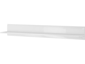 Mensola corta "TULSA WM" - 22 x 160 x 22 cm - Bianco lucido