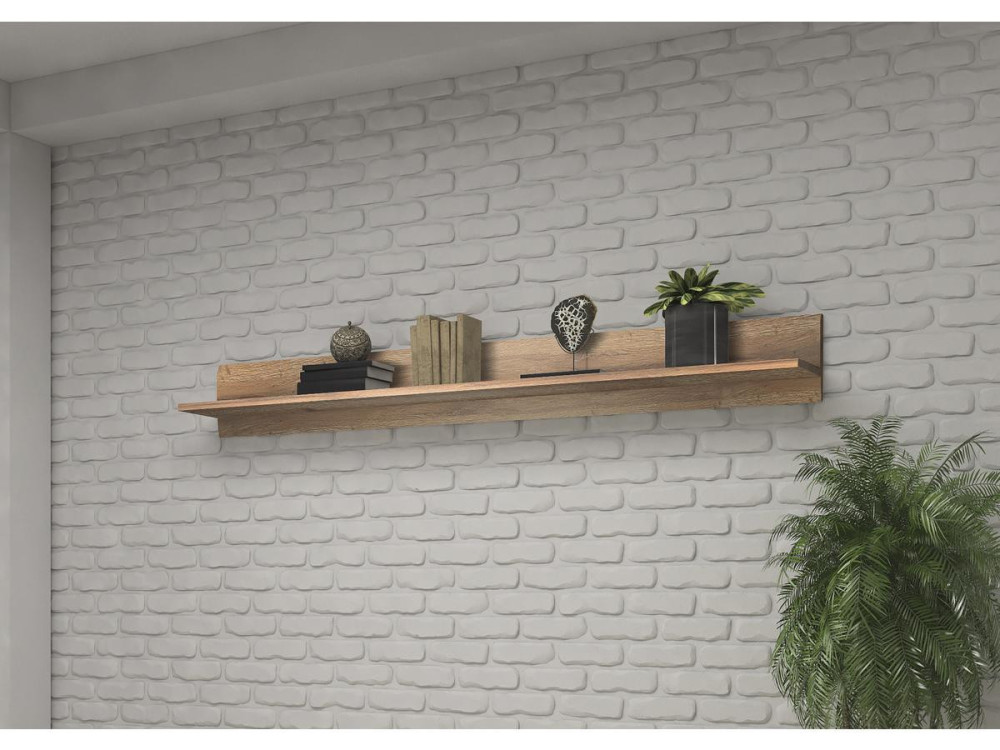 Mensola lunga TULSA WM - 22 x 180 x 22 cm - Rovere