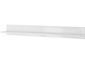 Mensola lunga TULSA WM - 22 x 180 x 22 cm - Bianco lucido