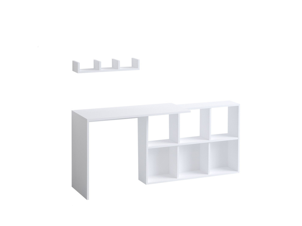 Bureau en bois "Jack" - 145 x 45 x 74 cm - Chêne bianco