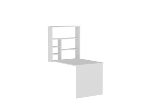 Bureau en bois "Sedir" - 90 x 59 x 154 cm - Bianco
