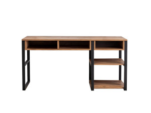Scrivania in legno "Emro" - 150 x 58 x 75 cm - Noce nero