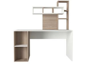 Bureau en bois "Corallo" - 140 x 60 x 153 cm - Cordoue blanche