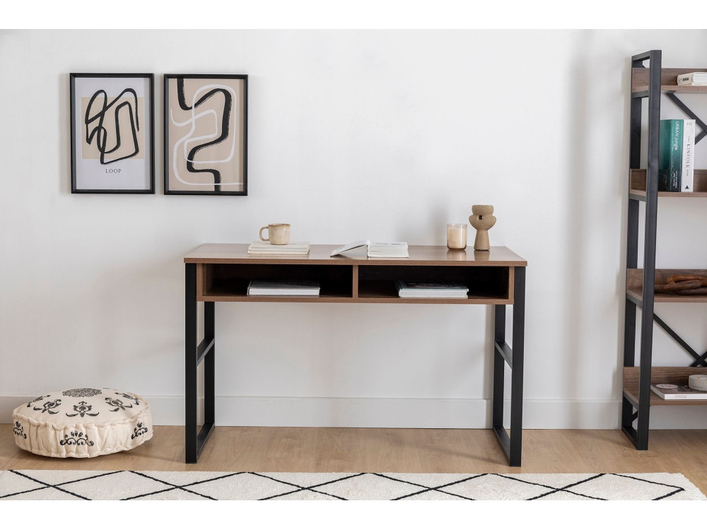 Scrivania in legno "Nove" - 120 x 60 x 75 cm - Noce