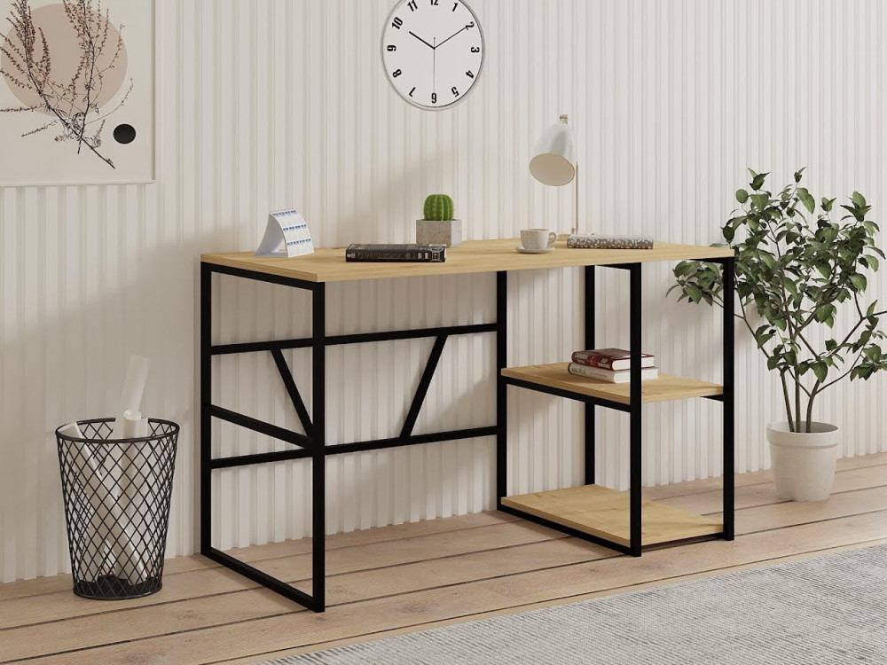 Scrivania in legno "Caste" - 120 x 60 x 74 cm - Beige