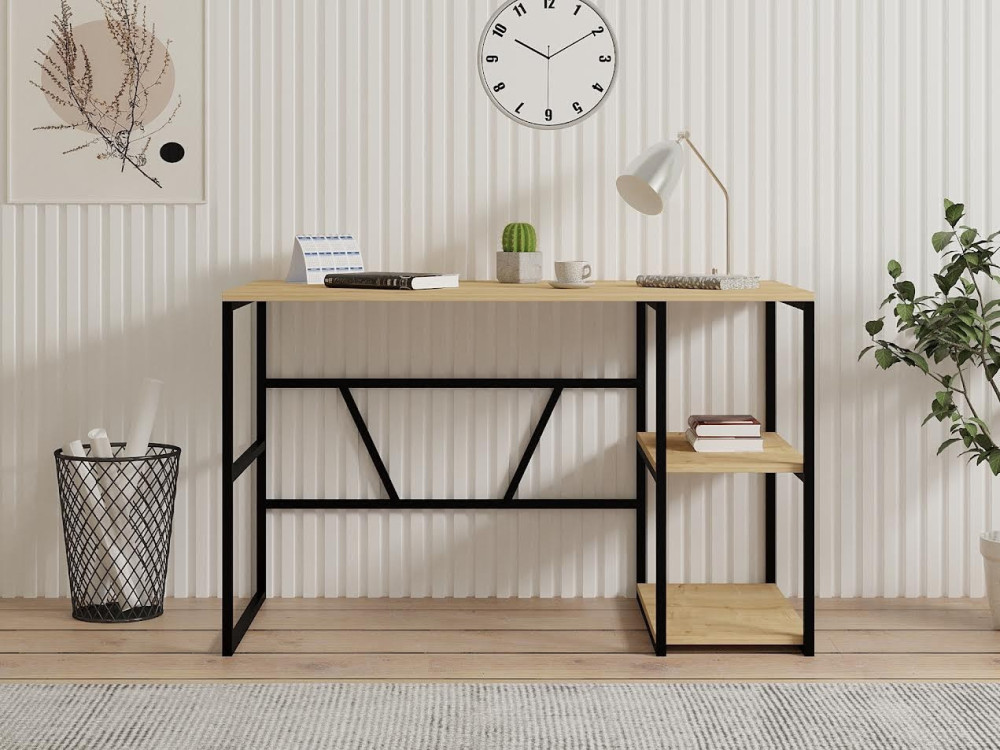Scrivania in legno "Caste" - 120 x 60 x 74 cm - Beige