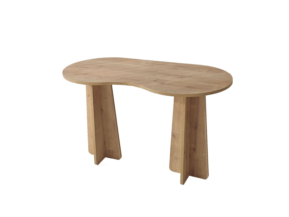 Scrivania "infinita" in legno 120 x 60 x 75 cm - Rovere zaffiro