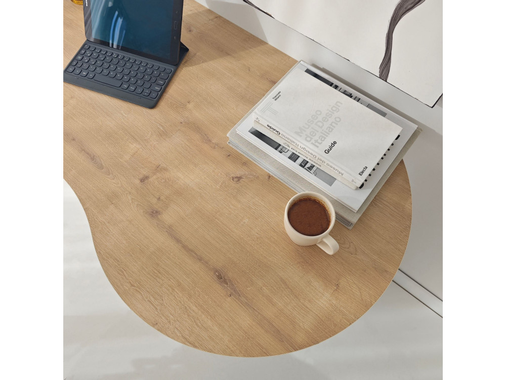 Scrivania "infinita" in legno 120 x 60 x 75 cm - Rovere zaffiro