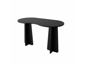 Scrivania in legno "infinita" 120 x 60 x 75 cm - Nero