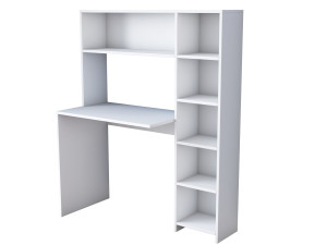 Scrivania in legno "Haham" 113 x 40 x 142 cm - Bianco