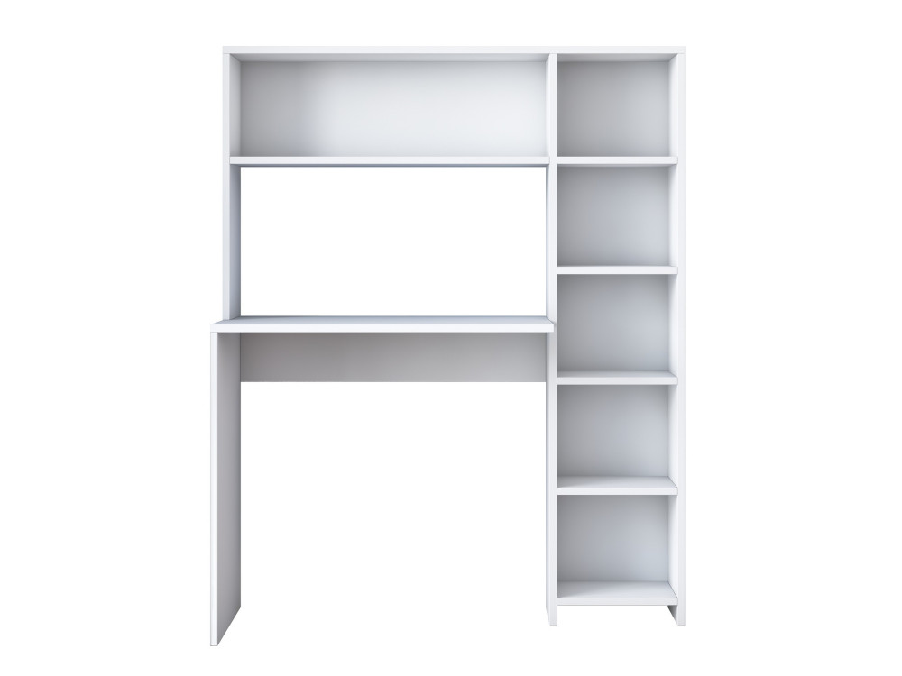 Scrivania in legno "Haham" 113 x 40 x 142 cm - Bianco
