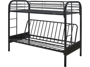 Letto a castello POLO - Metallo - Nero