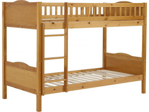 Letto a castello in legno "Gabriel" - 90 x 190 cm - Marrone