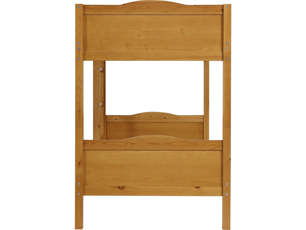 Letto a castello in legno "Gabriel" - 90 x 190 cm - Marrone