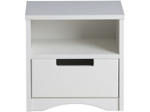 Comodino per bambini "Classic" -40,5 x 39,5 x 30,5 cm- Bianco